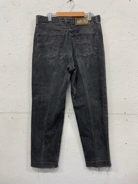 Vintage 1990s Armani Jeans, Black Denim, 34” Waist